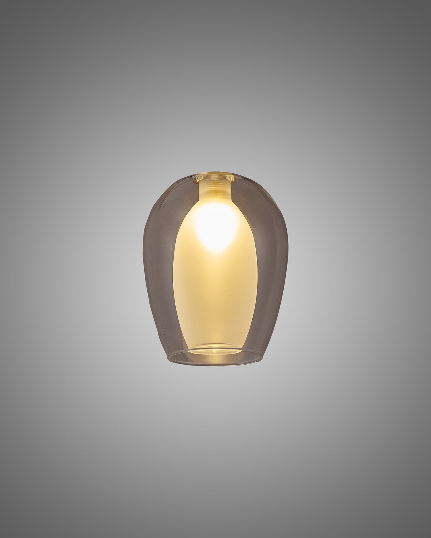 Aprillo Wine Glass Classic Shade - Cognac/Clear/Chrome