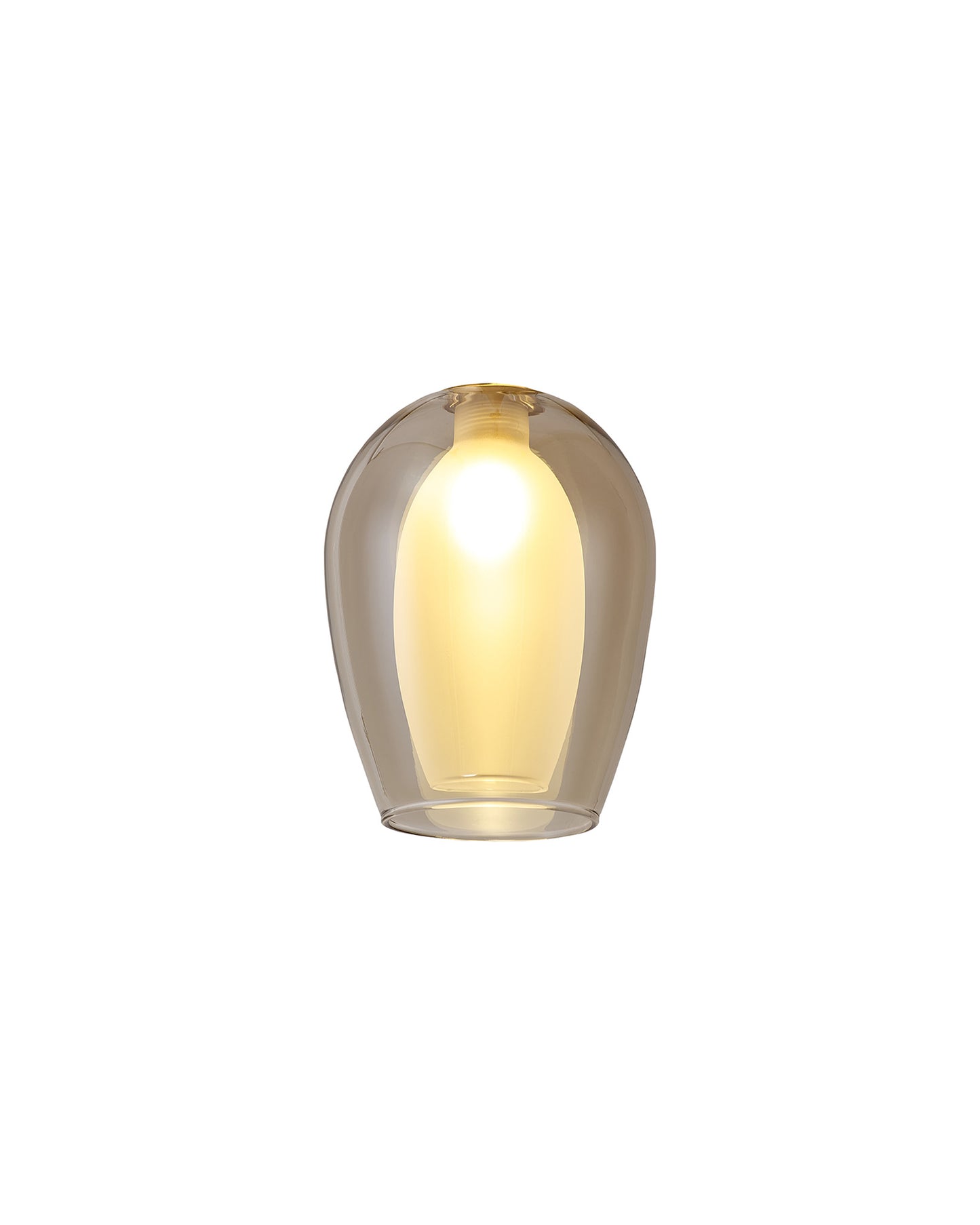 Aprillo Wine Glass Classic Shade - Cognac/Clear/Chrome