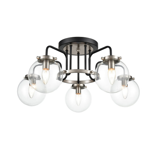 Laxton 5 Light Semi Flush