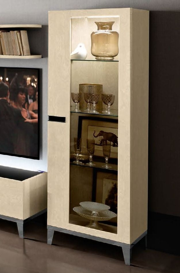 Amber 1 Door Display Cabinet