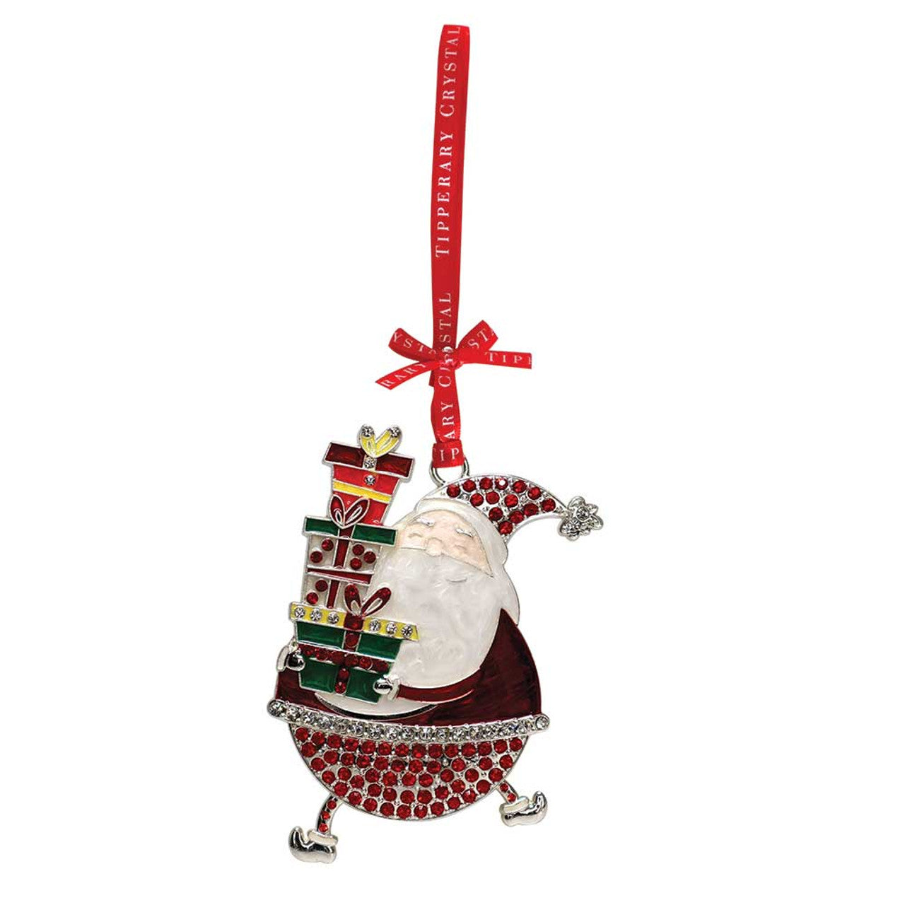 Sparkle Christmas Santa & Gifts Decoration - Boxed