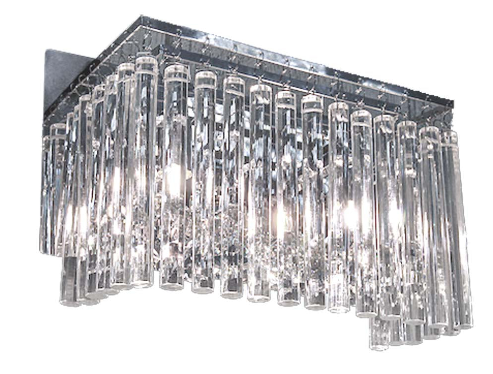 Hollison 2 Light Crystal Wall Light