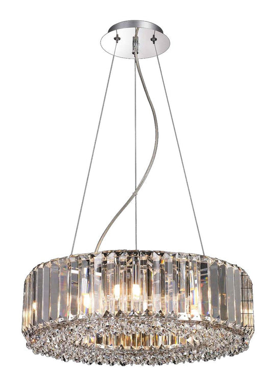 Kempton 8 Light Round Crystal Pendant