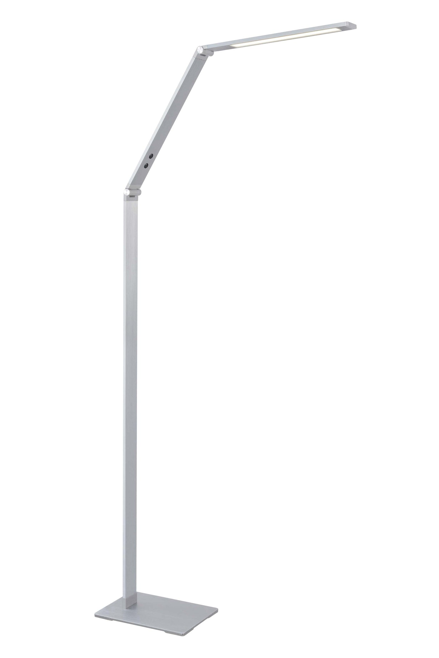 Carlton LED Floor Lamp - Aluminium/Graphite/Mocha