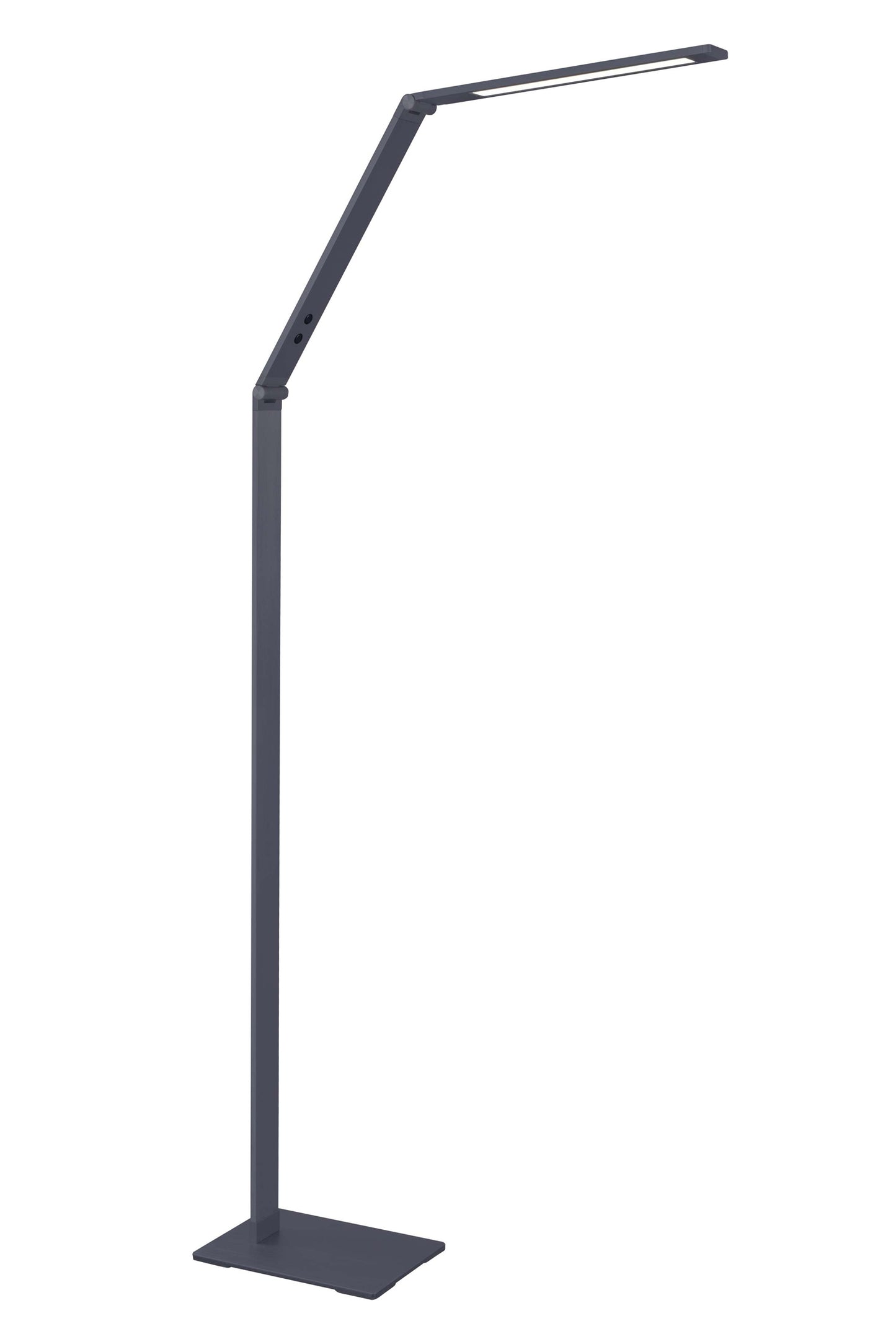 Carlton LED Floor Lamp - Aluminium/Graphite/Mocha