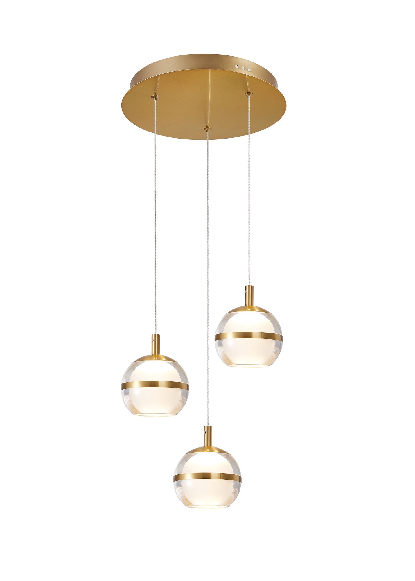 Bladon 3 Light Spiral Pendant