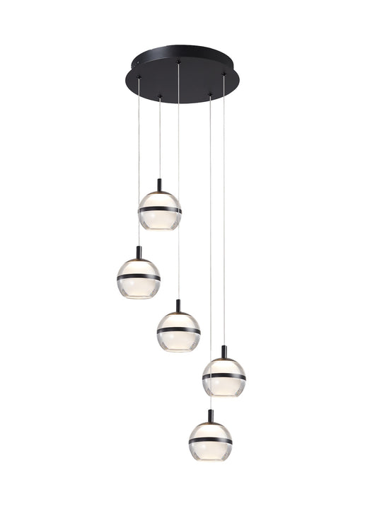 Bladon 5 Light Spiral Pendant