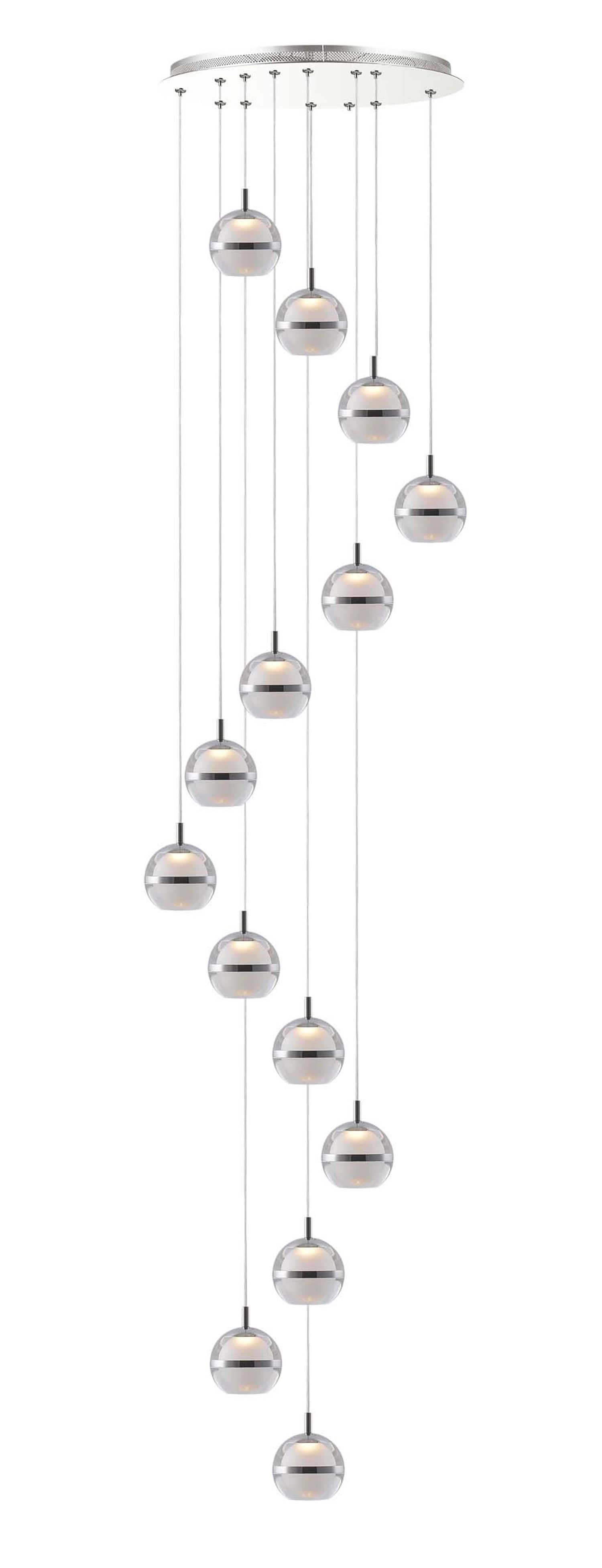 Bladon 14 Light Spiral Pendant