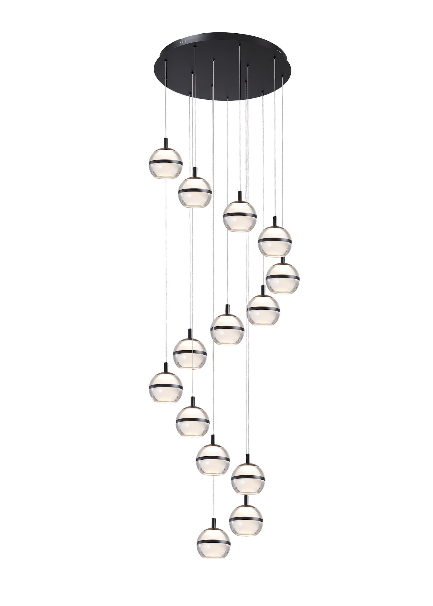 Bladon 8 Light Spiral Pendant