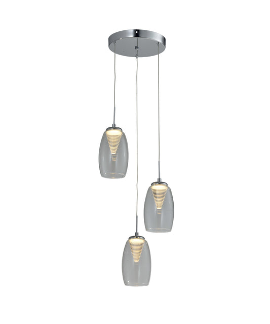 Callas 3 Light Led Round Pendant