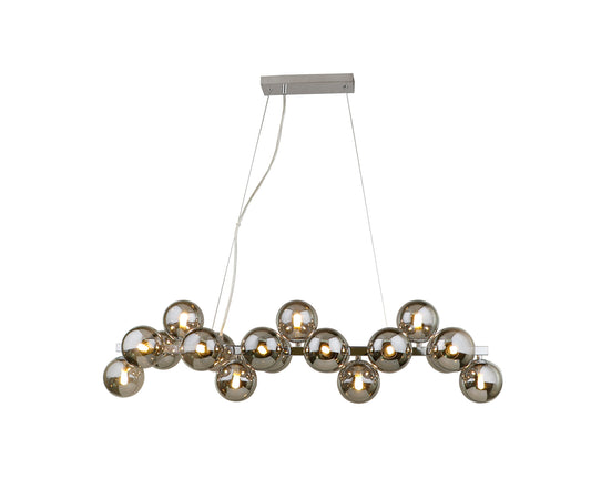 Jute 19 Light Bar Pendant Polished Chrome