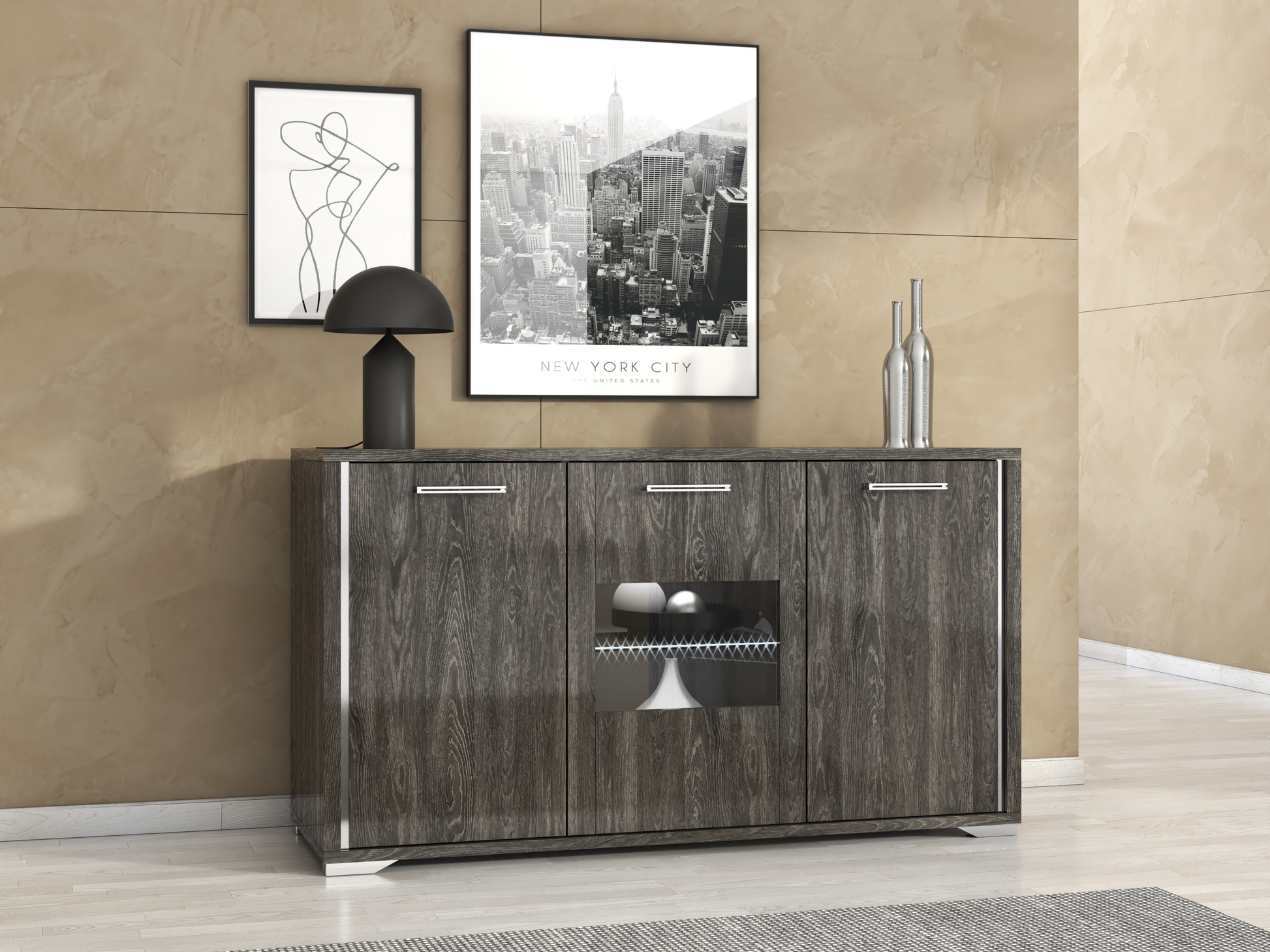 Armo 3 Door Sideboard