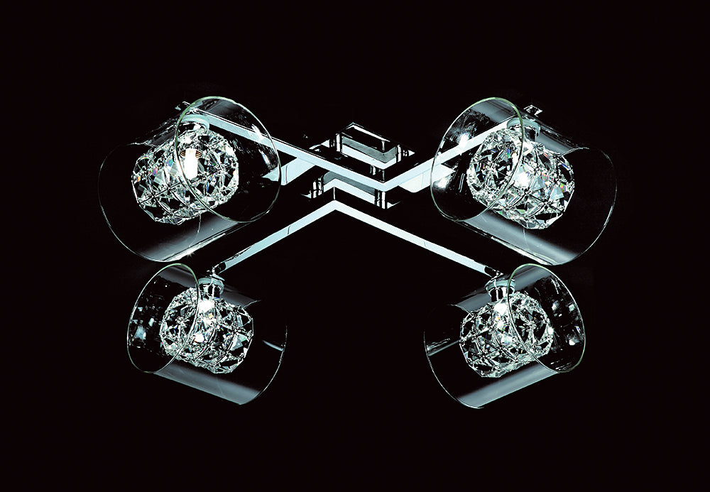 Denton 4 Light Flush