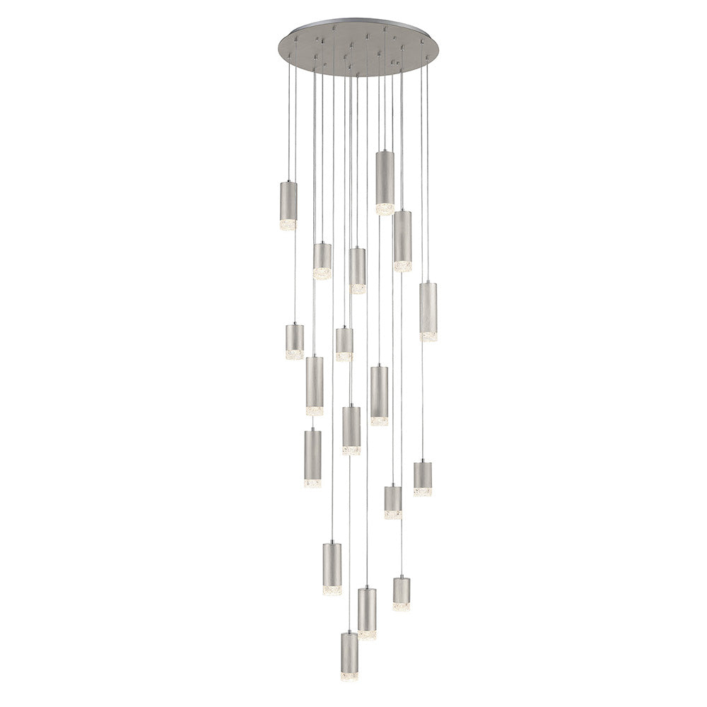 Champney 18 Light Round Cluster Pendant - Silver