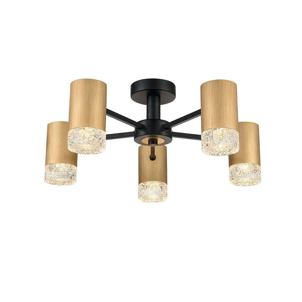 Champney 5 Light Semi-Flush - Gold