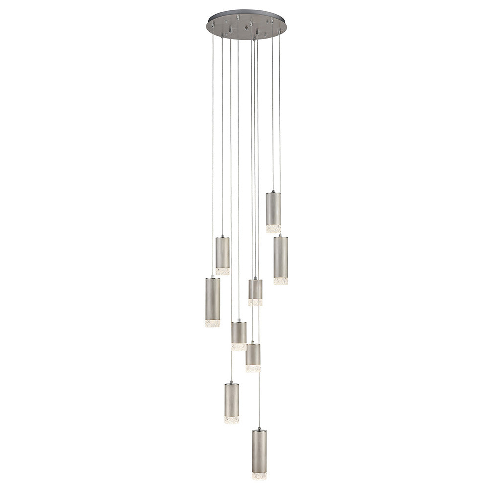 Champney 9 Light Round Cluster Pendant - Silver