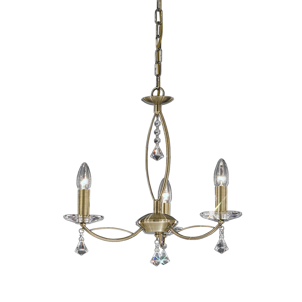 Richmond 3 Light Semi-Flush Pendant - Bronze