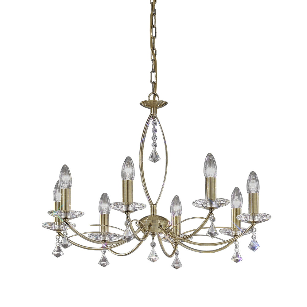 Richmond 8 Light Semi-Flush Pendant - Bronze 