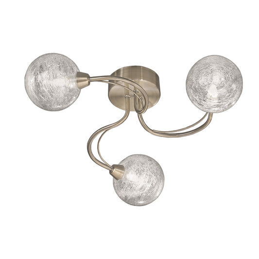 Finch 3 Light Semi-Flush - Bronze 