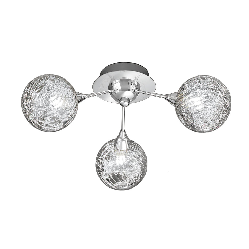 Dalton 3 Light Chrome Flush