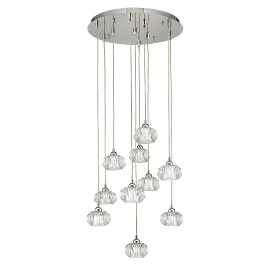 Townend 10 Light Round Cluster Pendant