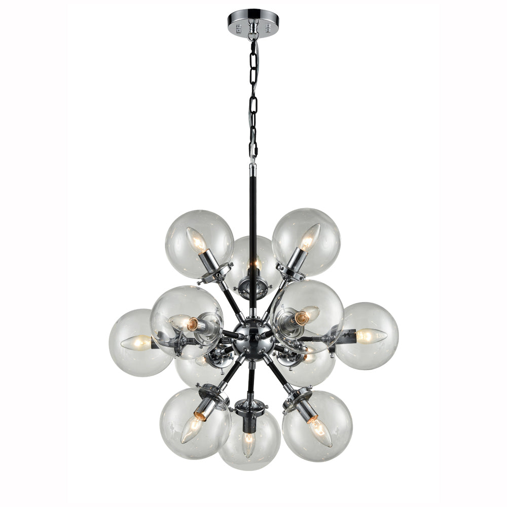 Burton 12 Light Pendant - Chrome