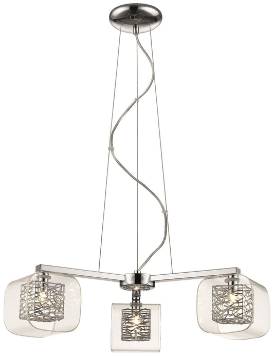 Lawson 3 Light Pendant - Chrome or Copper