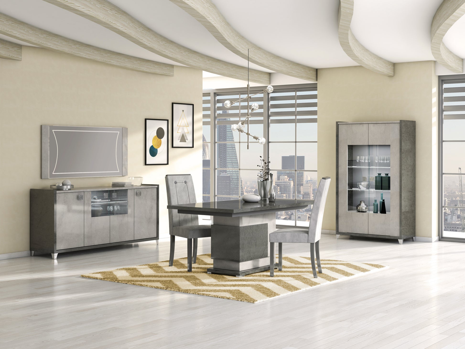 Hilt Extending Column Dining Table 