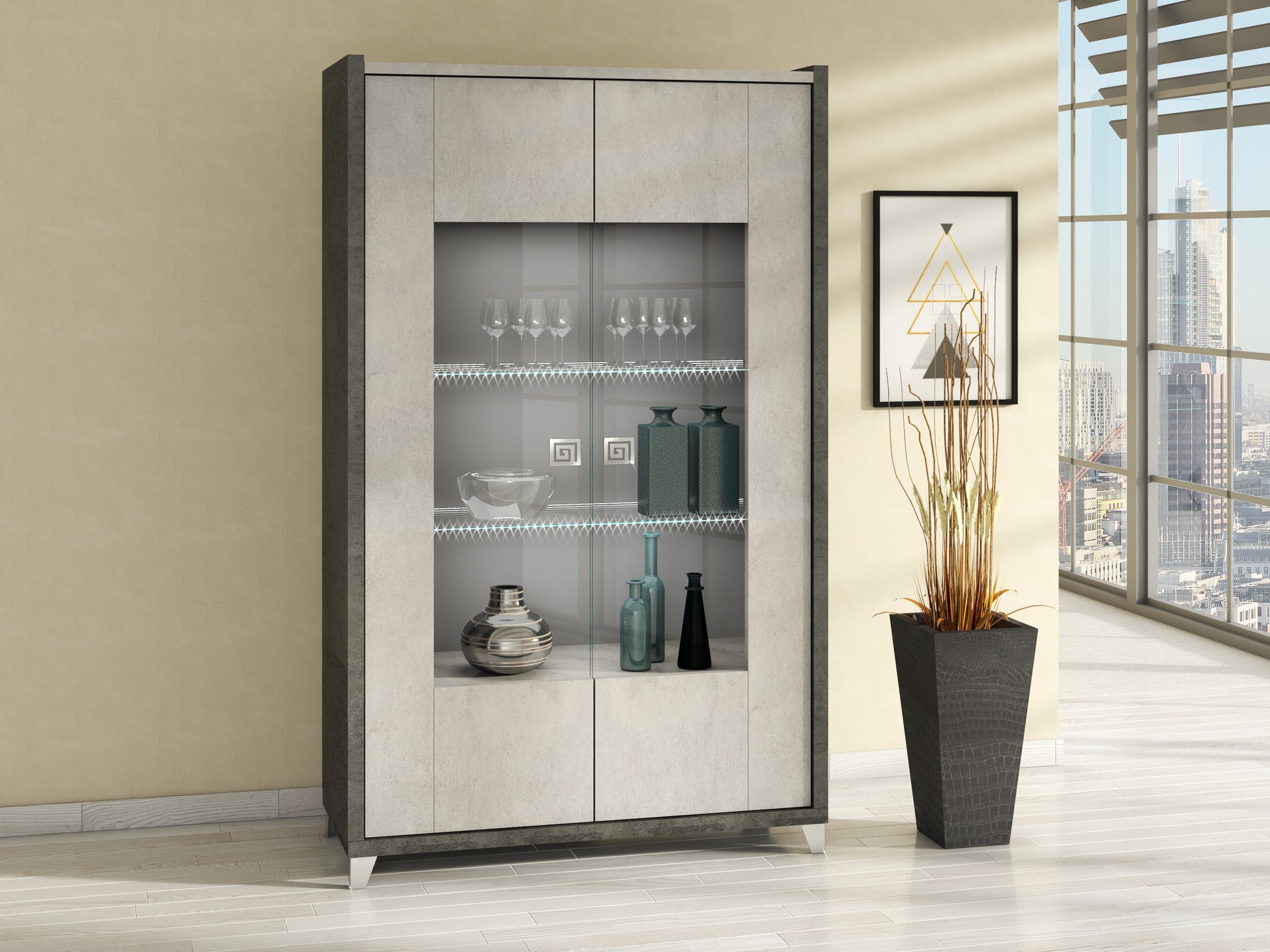 Hilt 2 Door Display Cabinet