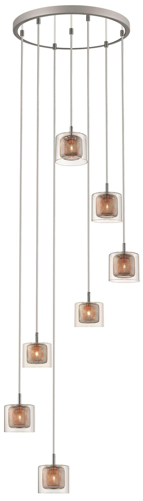Albion 7 Light Round Pendant