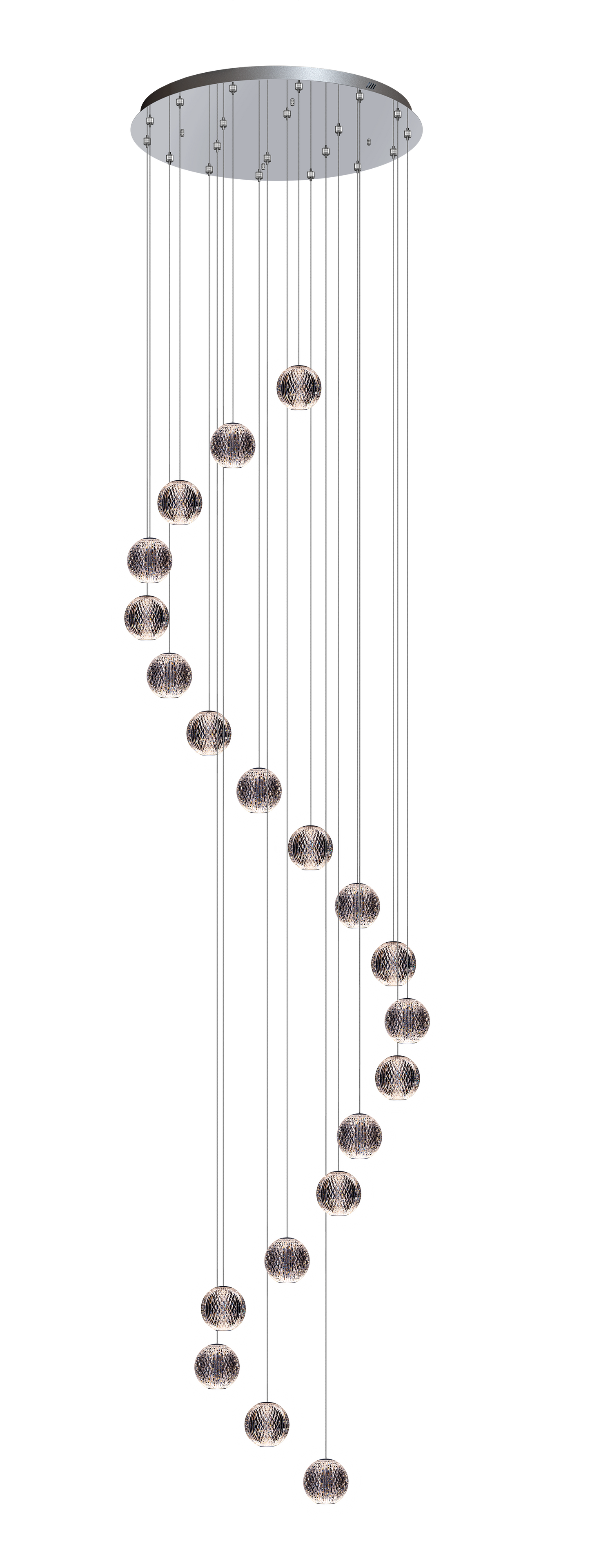 Maxim 20 Light Round Spiral Pendant
