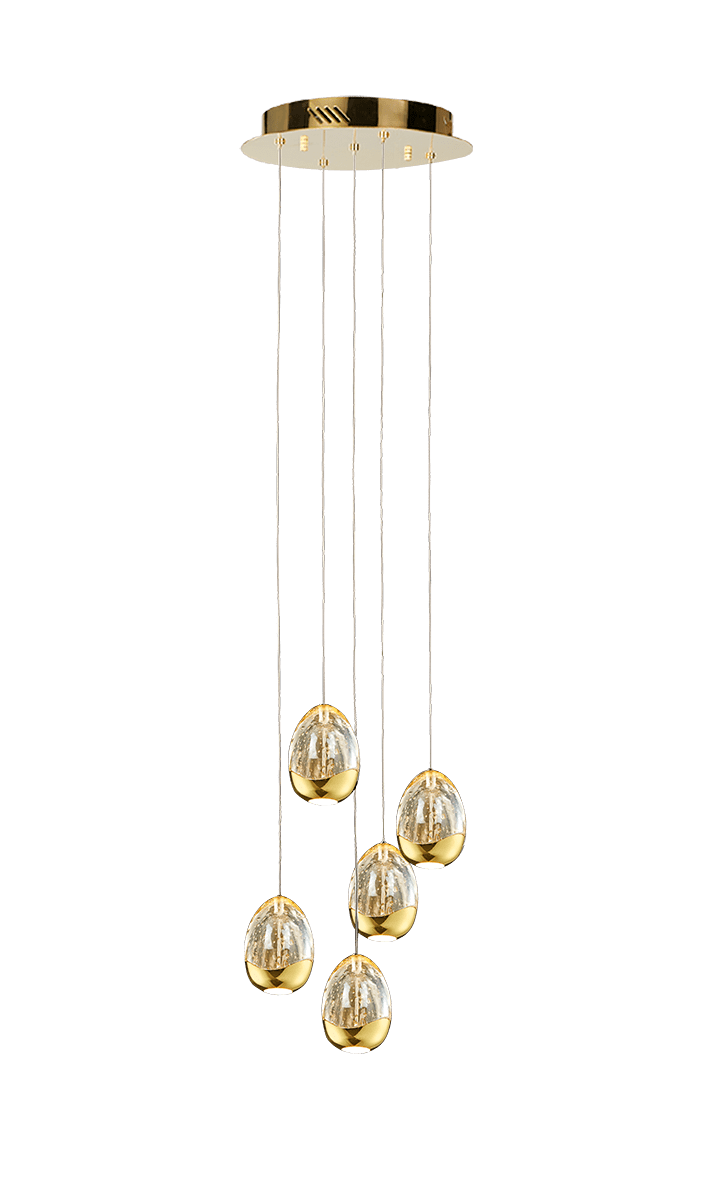 Huckley 5 Light LED Spiral Pendant