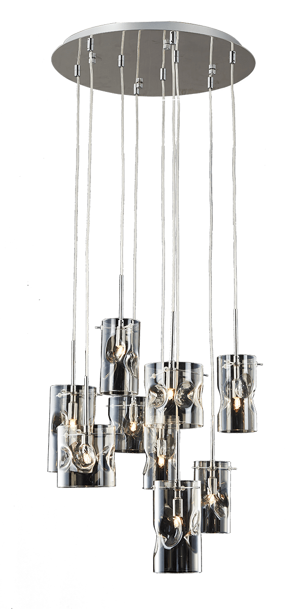 Hessey 9 Light Cluster Pendant - 2 Colour Options