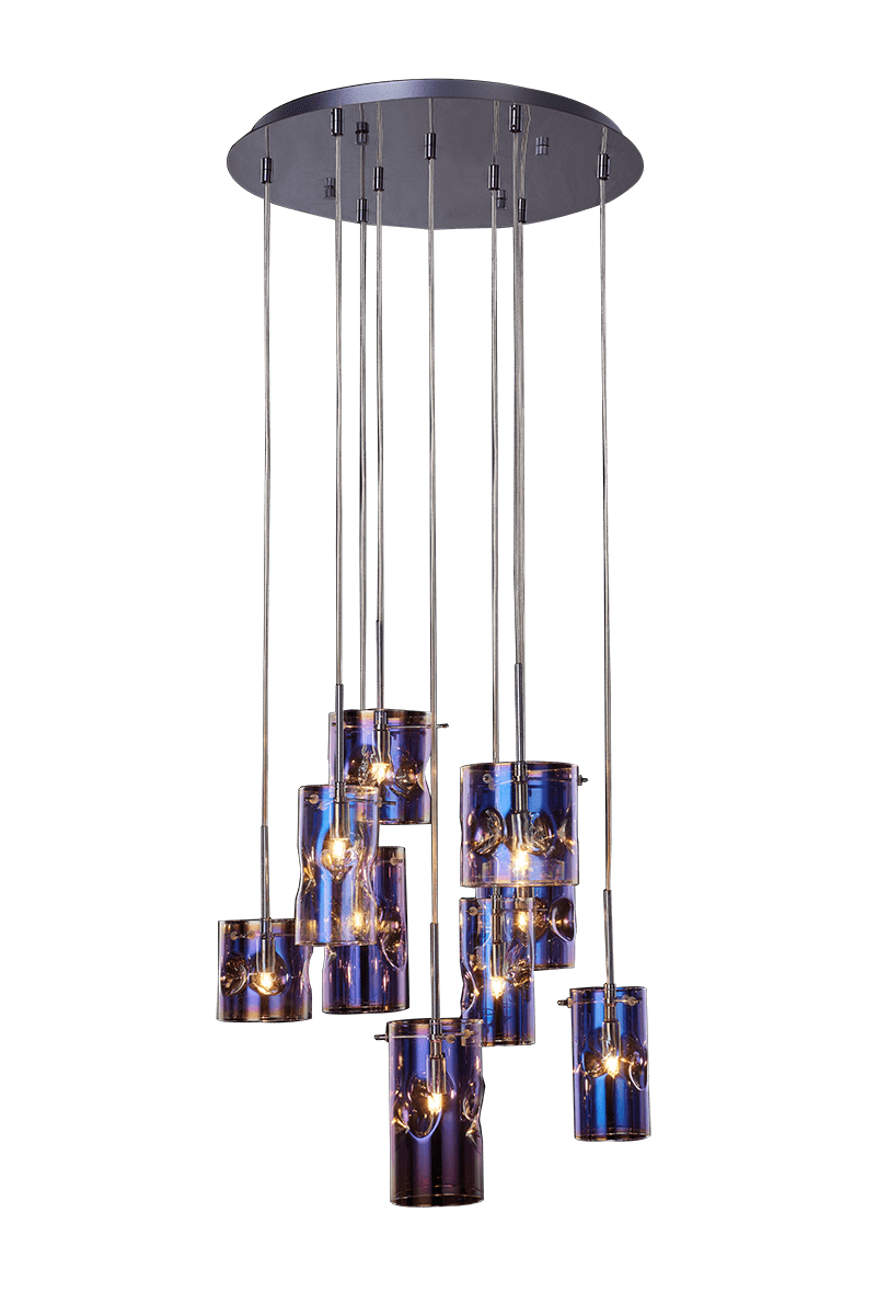 Hessey 9 Light Cluster Pendant - 2 Colour Options