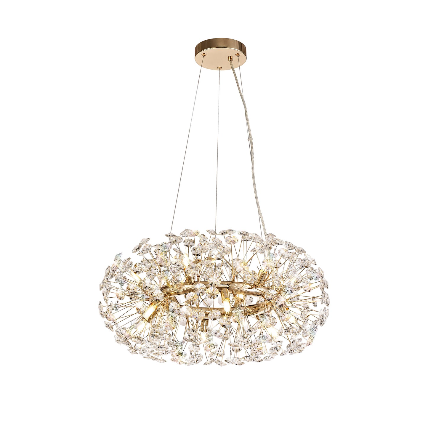 Kresta French Gold Halo Pendant