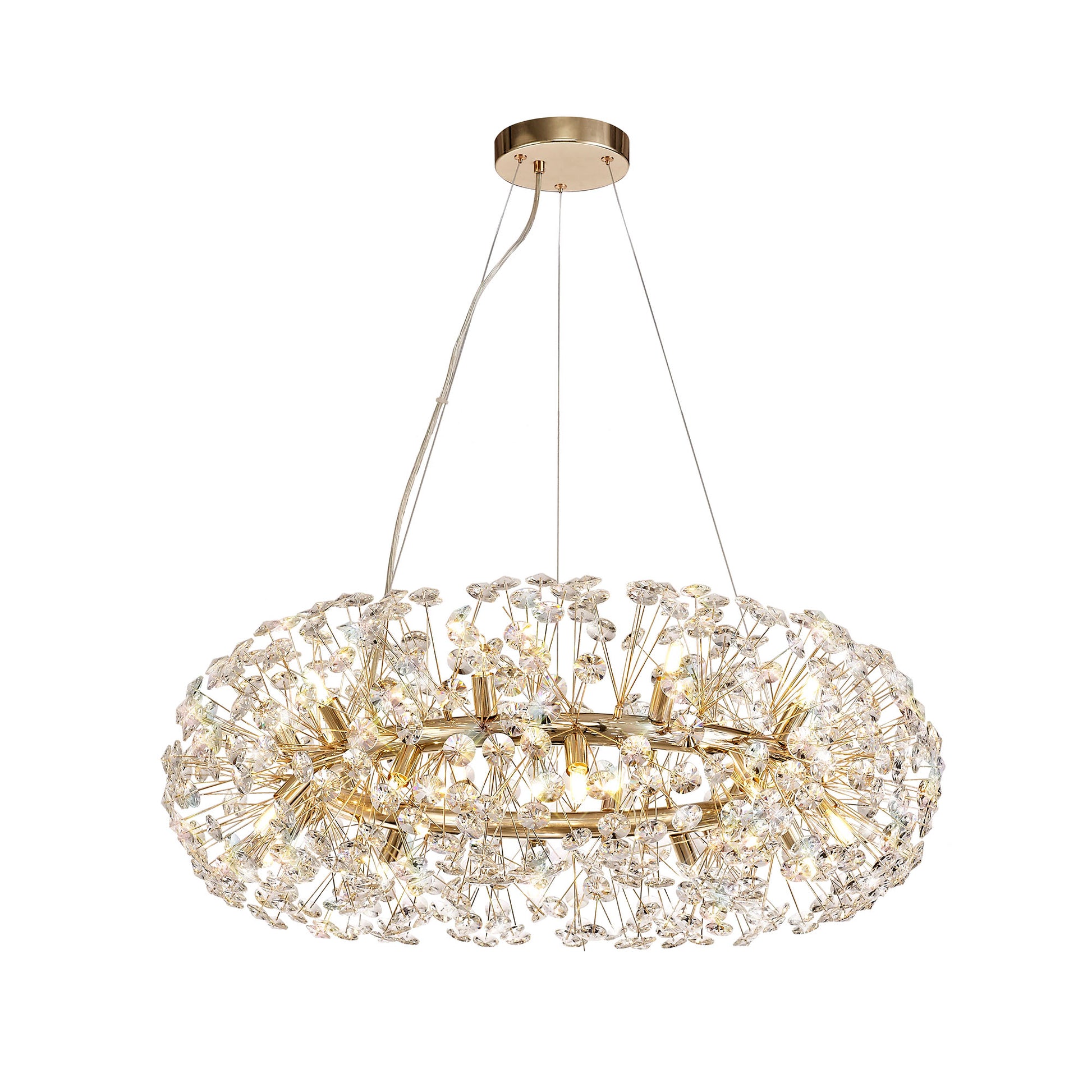 Kresta French Gold Halo Pendant