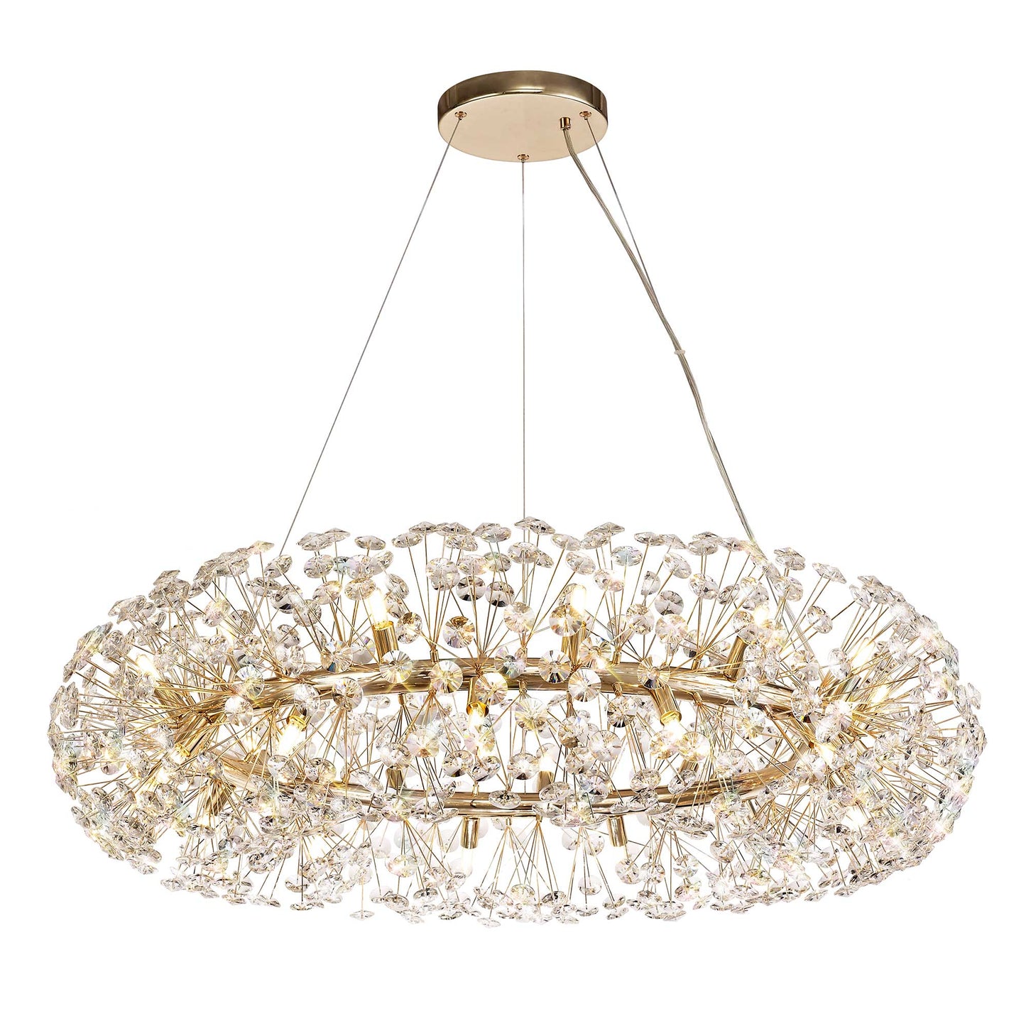 Kresta French Gold Halo Pendant
