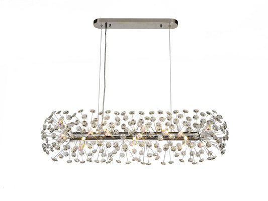 Kresta Chrome Oblong 10 Light Pendant