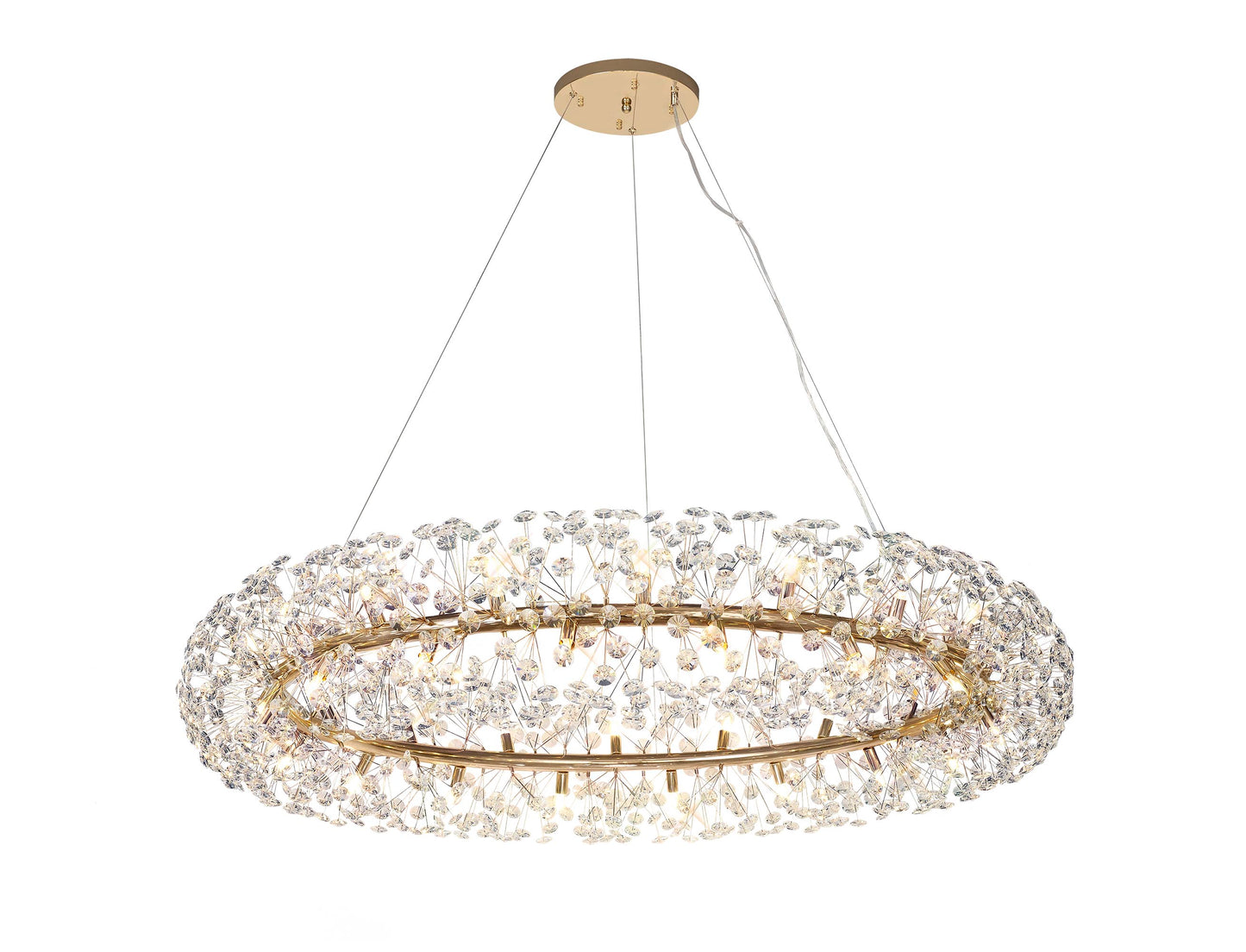 Kresta French Gold Halo Pendant