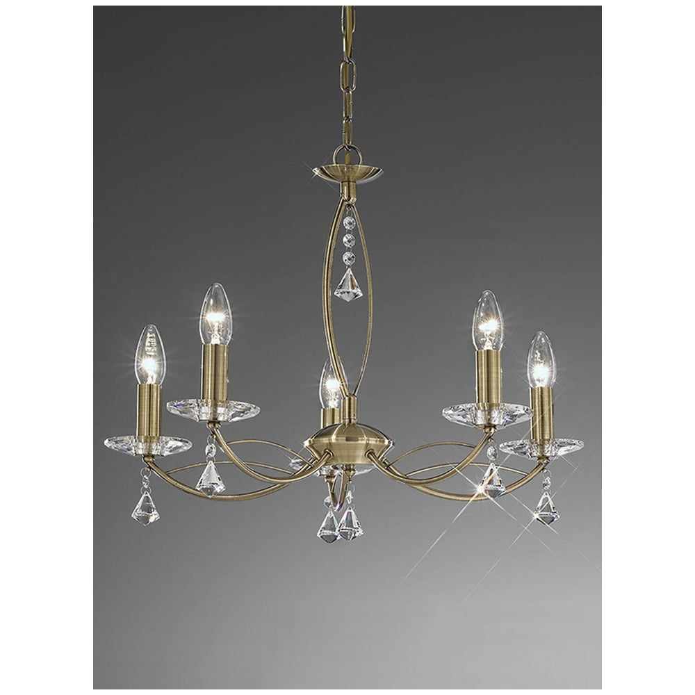 Richmond 5 Light Semi-Flush Pendant - Bronze or Satin Nickel