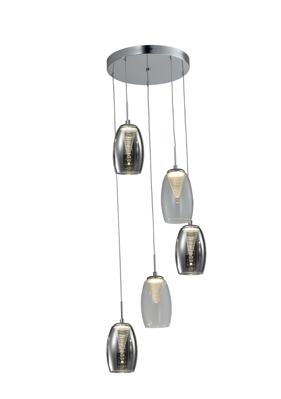 Callas 5 Light Led Round Pendant