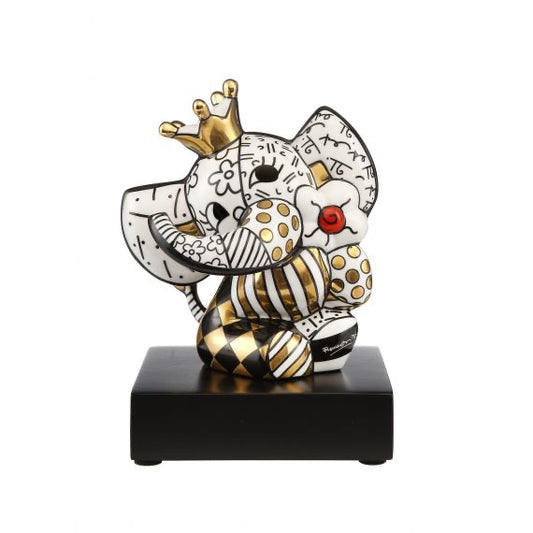 Golden Spring Elephant - Romero Britto Sculpture