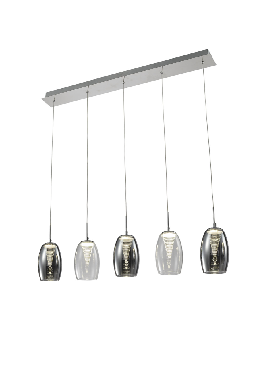 Callas 5 Light Led Bar Pendant