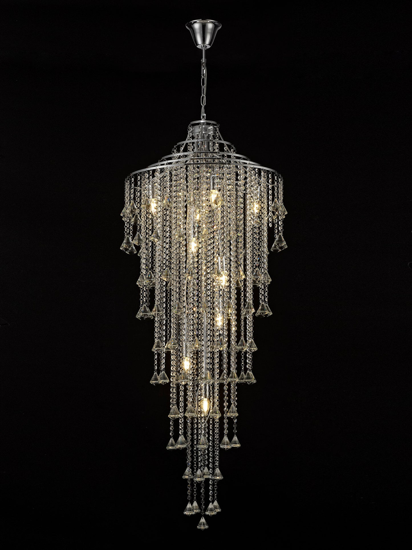 Liberty 9 Light Tall Crystal Pendant