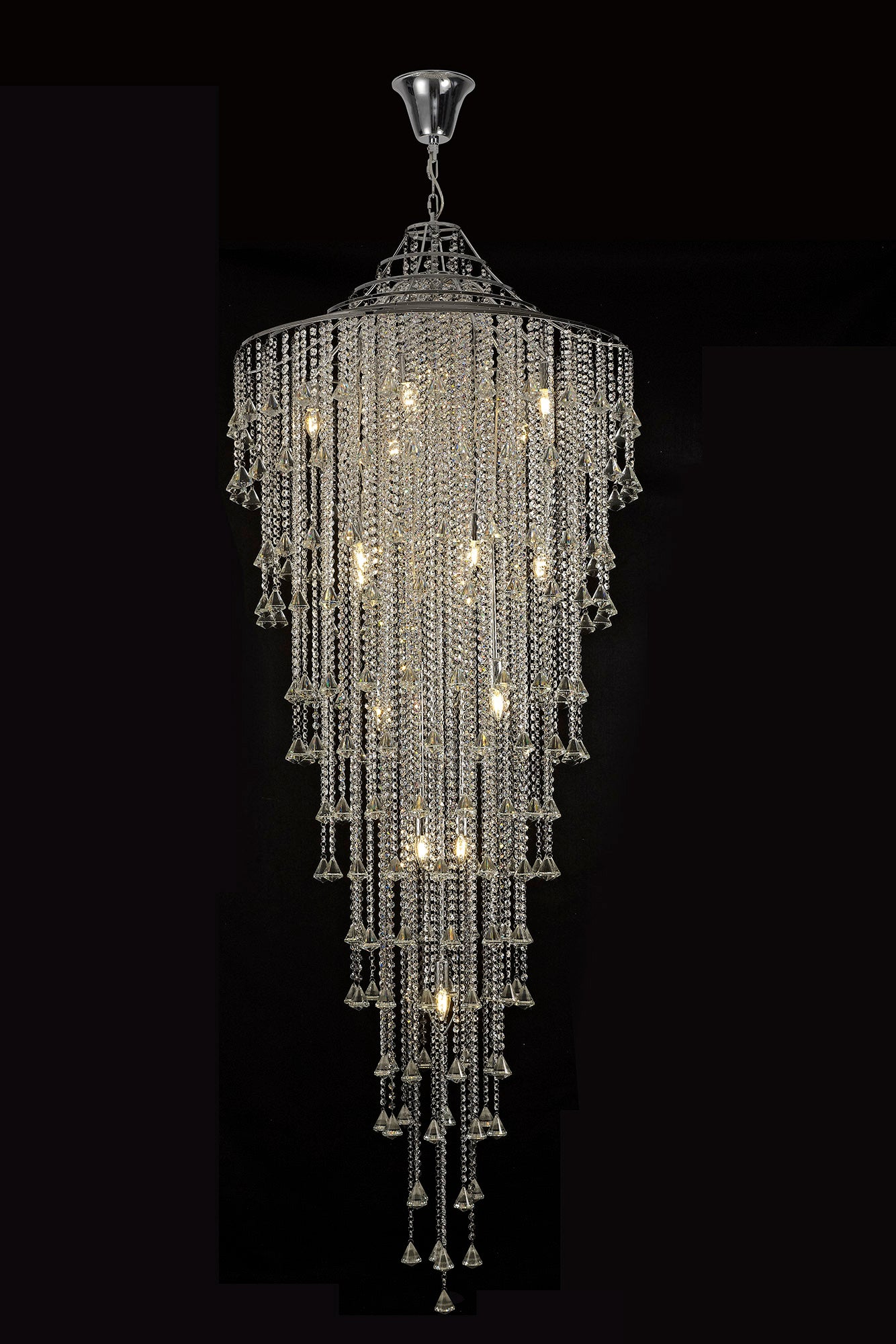 Liberty 15 Light Tall Crystal Pendant