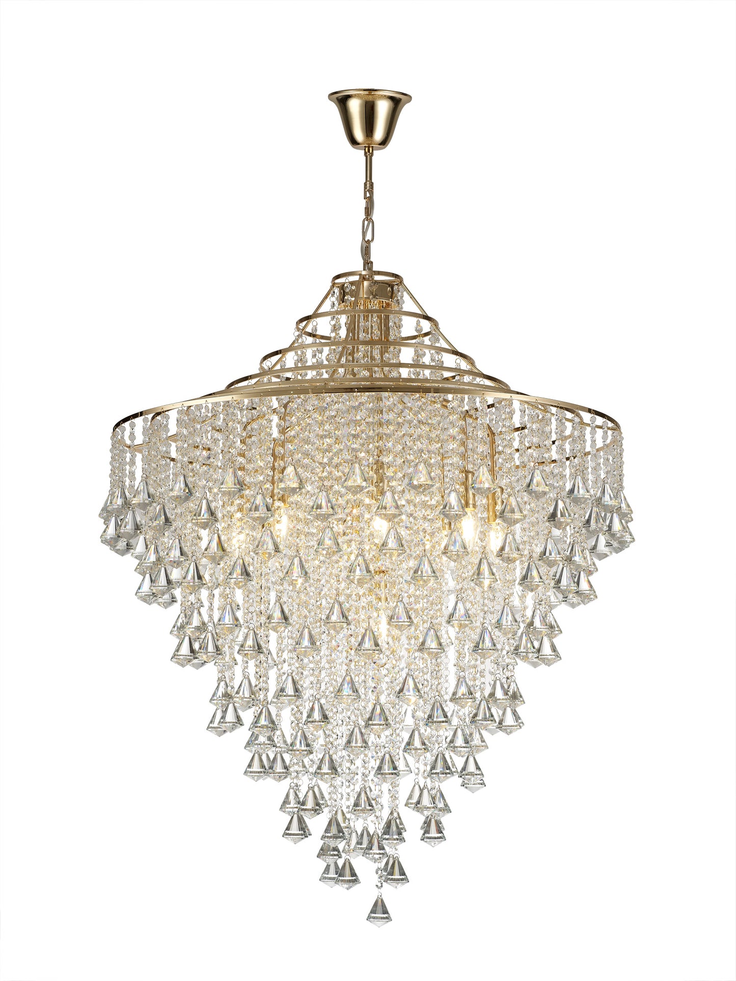 Liberty 9 Light Wide Crystal Pendant