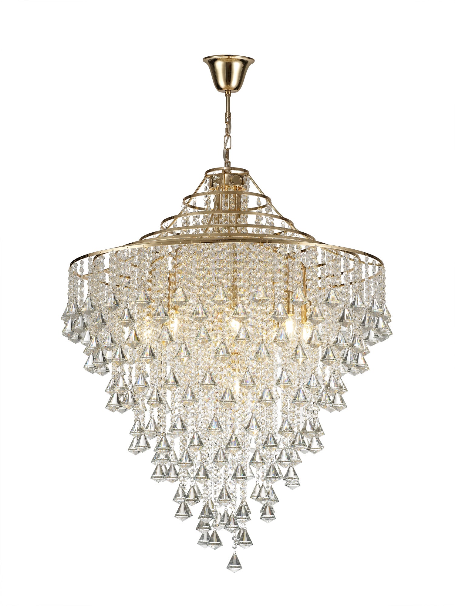 Liberty 9 Light Wide Crystal Pendant