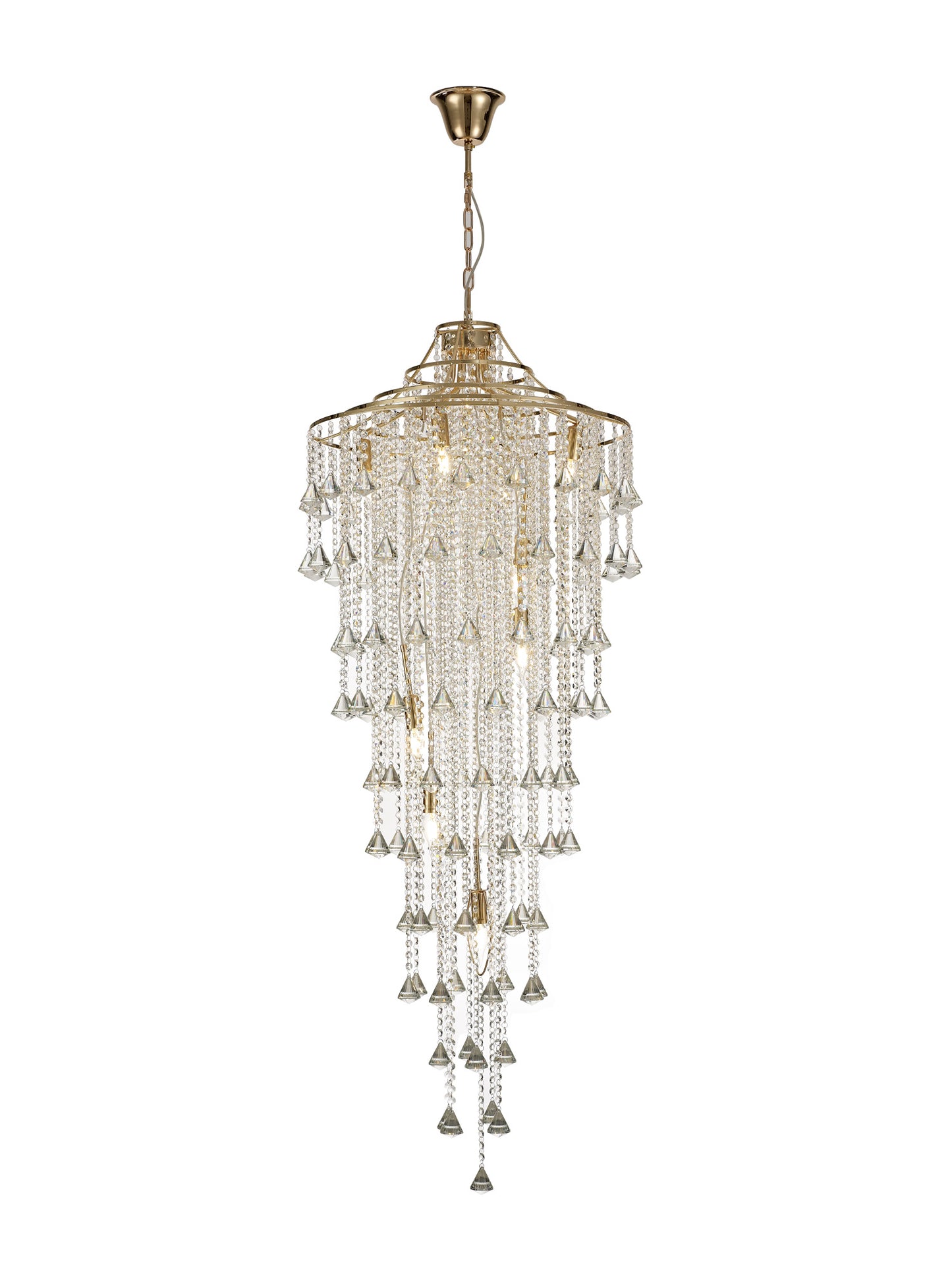 Liberty 9 Light Tall Crystal Pendant