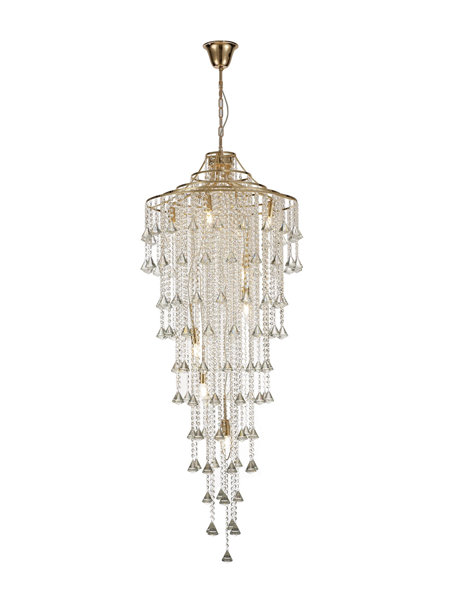 Liberty 9 Light Tall Crystal Pendant