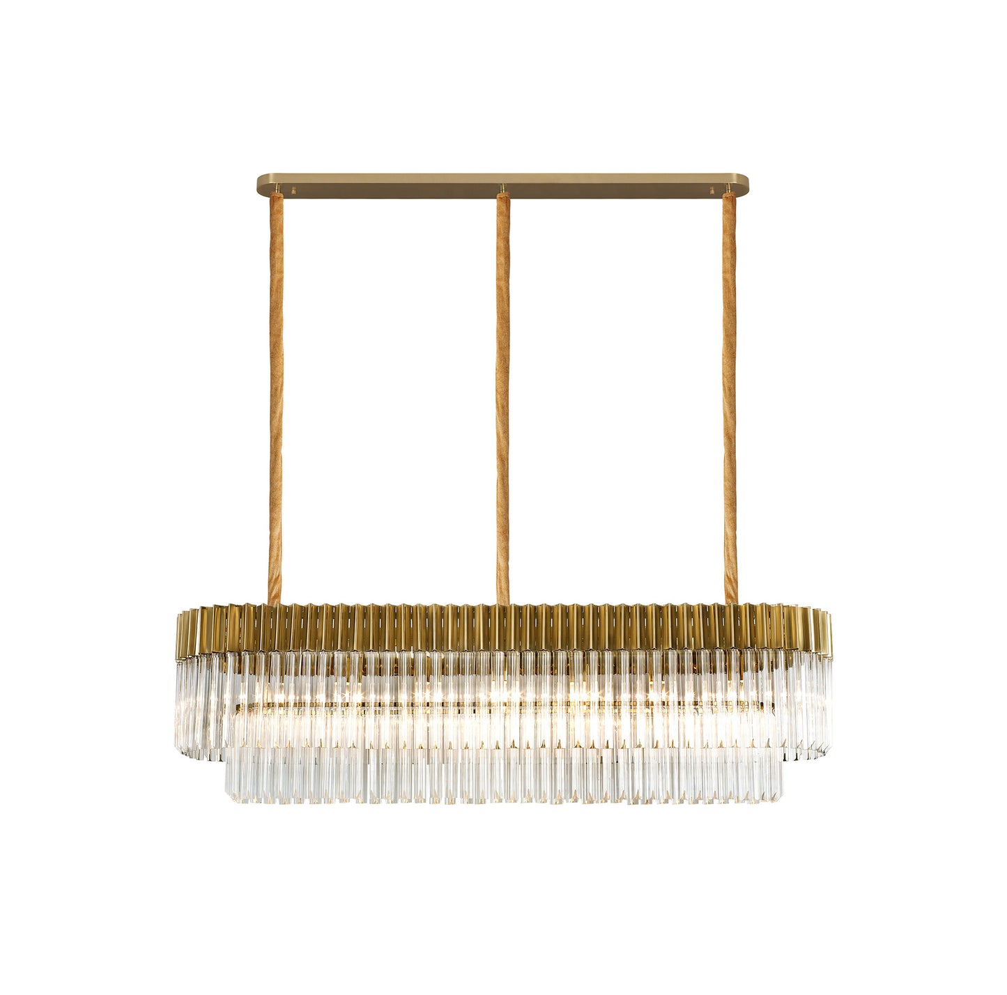 Keel Rectangular 7 Light Pendant